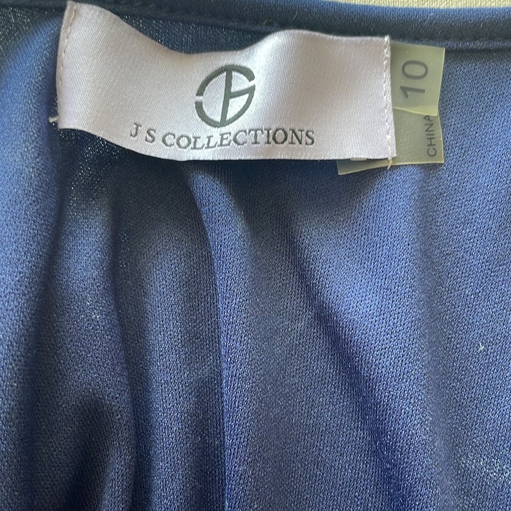 JS Collections Blue Tank - Size 10 - Picture 5 of 7
